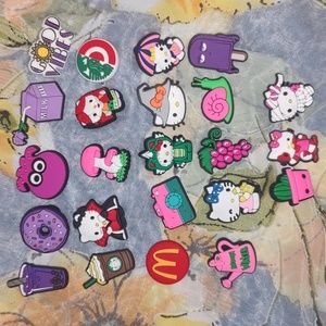 Lot of 23 Crocs shoe charms